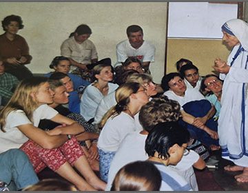 Foto del Recuerdo: P. José Luis con Madre Teresa de Calcuta