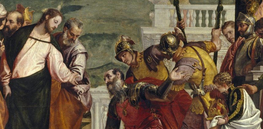 Jesús_y_el_centurión_(El_Veronés) EVANGELIO DE CADA DÍA